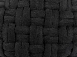 New Beliani Pouf HOPA Velluto Nero