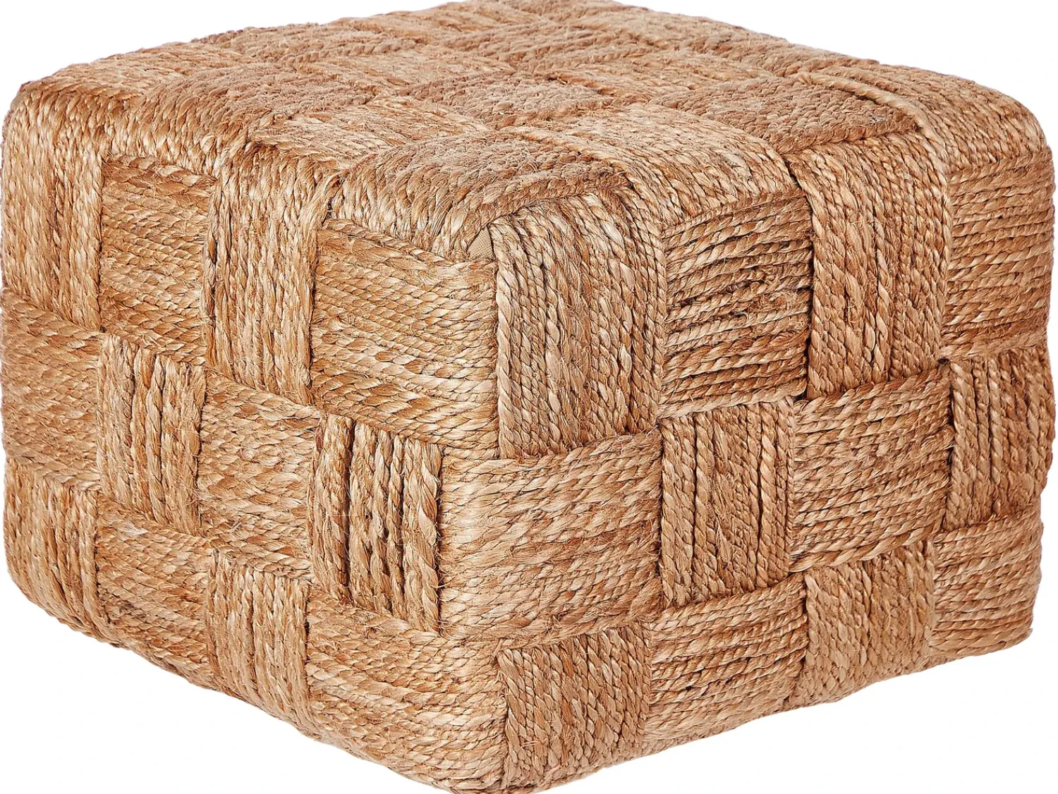 Outlet Beliani Pouf HOSRI Iuta Beige