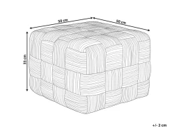 Outlet Beliani Pouf HOSRI Iuta Beige