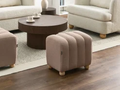 Beliani IDYLLWILD Bouclé Beige Beige Marrone