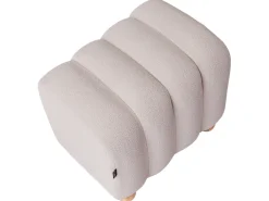 Beliani IDYLLWILD Bouclé Bianco sporco Bianco Marrone