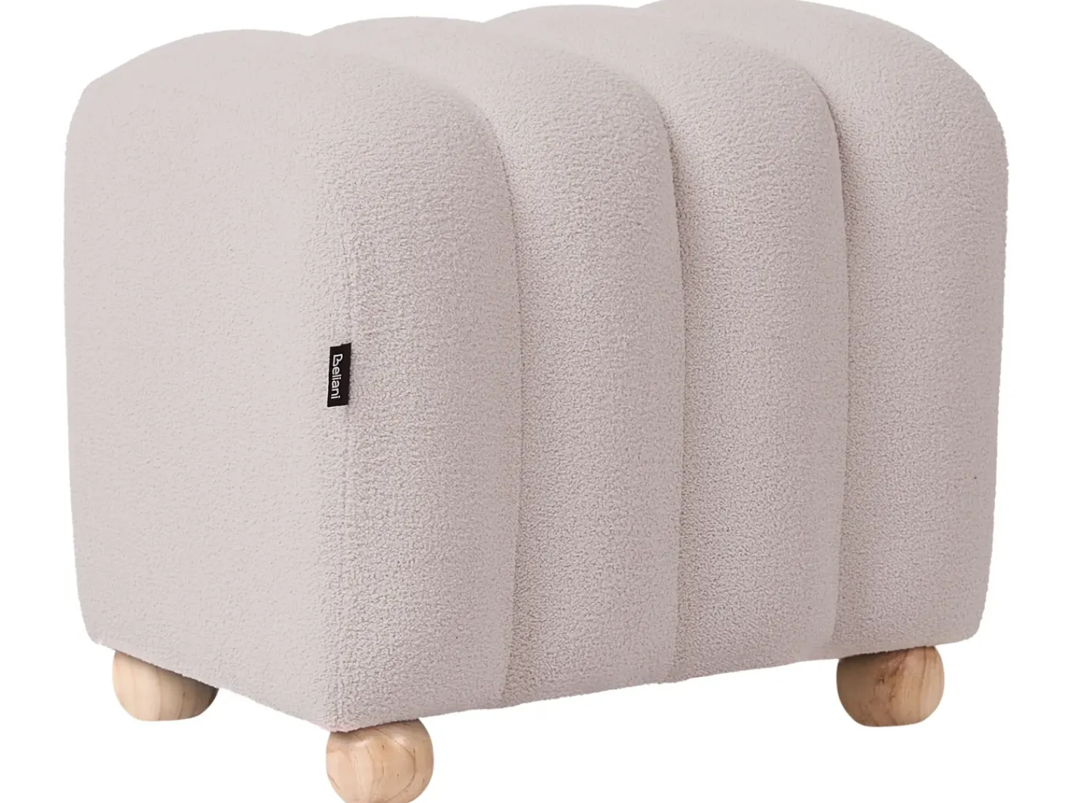 Beliani IDYLLWILD Bouclé Bianco sporco Bianco Marrone