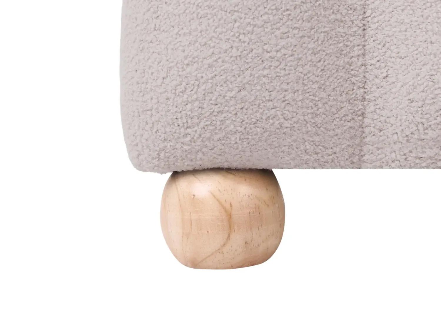 Beliani IDYLLWILD Bouclé Bianco sporco Bianco Marrone