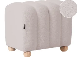Beliani IDYLLWILD Bouclé Bianco sporco Bianco Marrone
