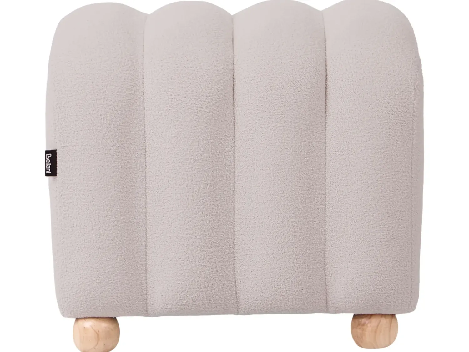 Beliani IDYLLWILD Bouclé Bianco sporco Bianco Marrone