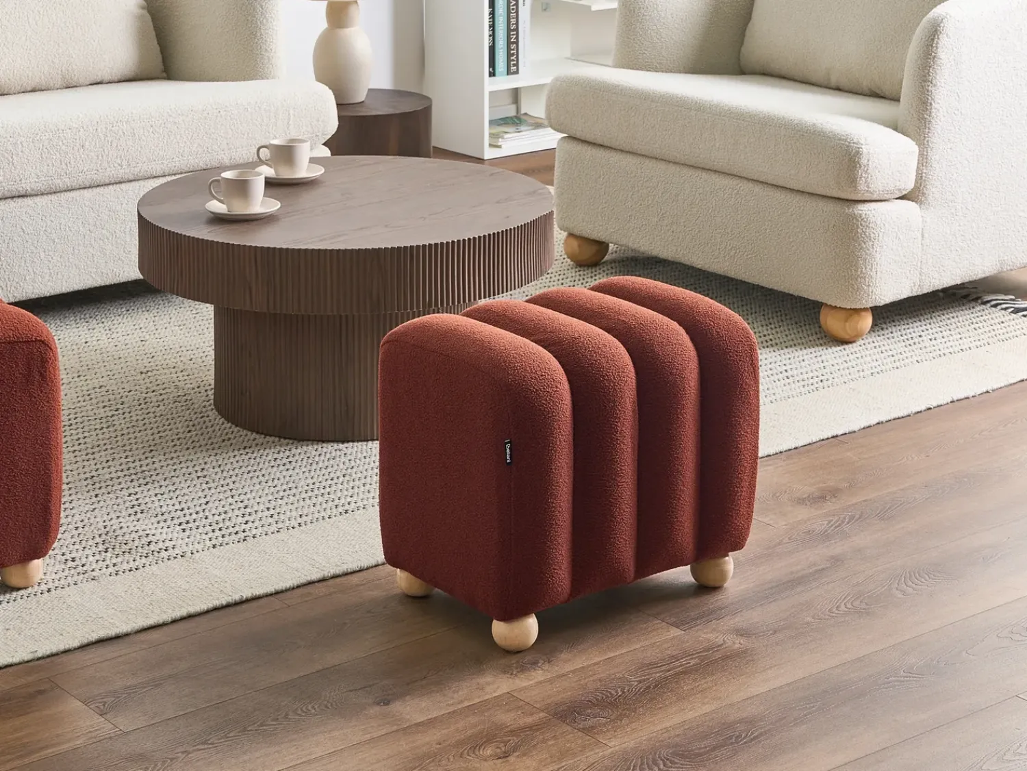 Clearance Beliani IDYLLWILD Bouclé dorato Marrone