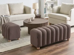 Beliani IDYLLWILD Bouclé Marrone