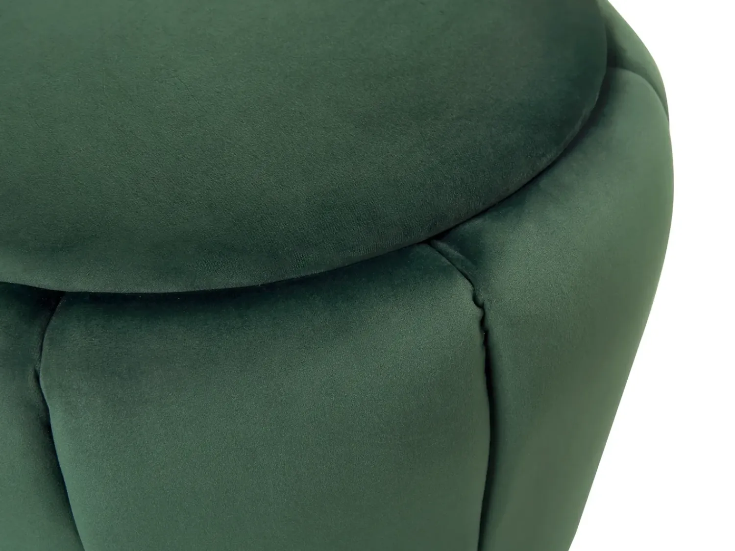 Outlet Beliani Pouf IRVING Velluto Verde scuro Oro Verde