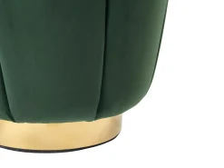 Outlet Beliani Pouf IRVING Velluto Verde scuro Oro Verde