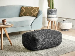Online Beliani Pouf ISARDA Iuta Nero