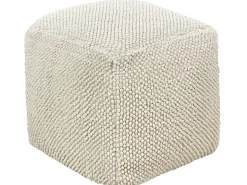 Hot Beliani Pouf JOARA Cotone Beige