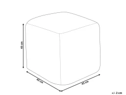 Hot Beliani Pouf JOARA Cotone Beige