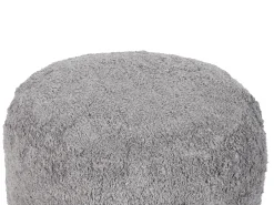Beliani Pouf KANDHKOT Cotone Grigio
