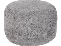 Beliani Pouf KANDHKOT Cotone Grigio