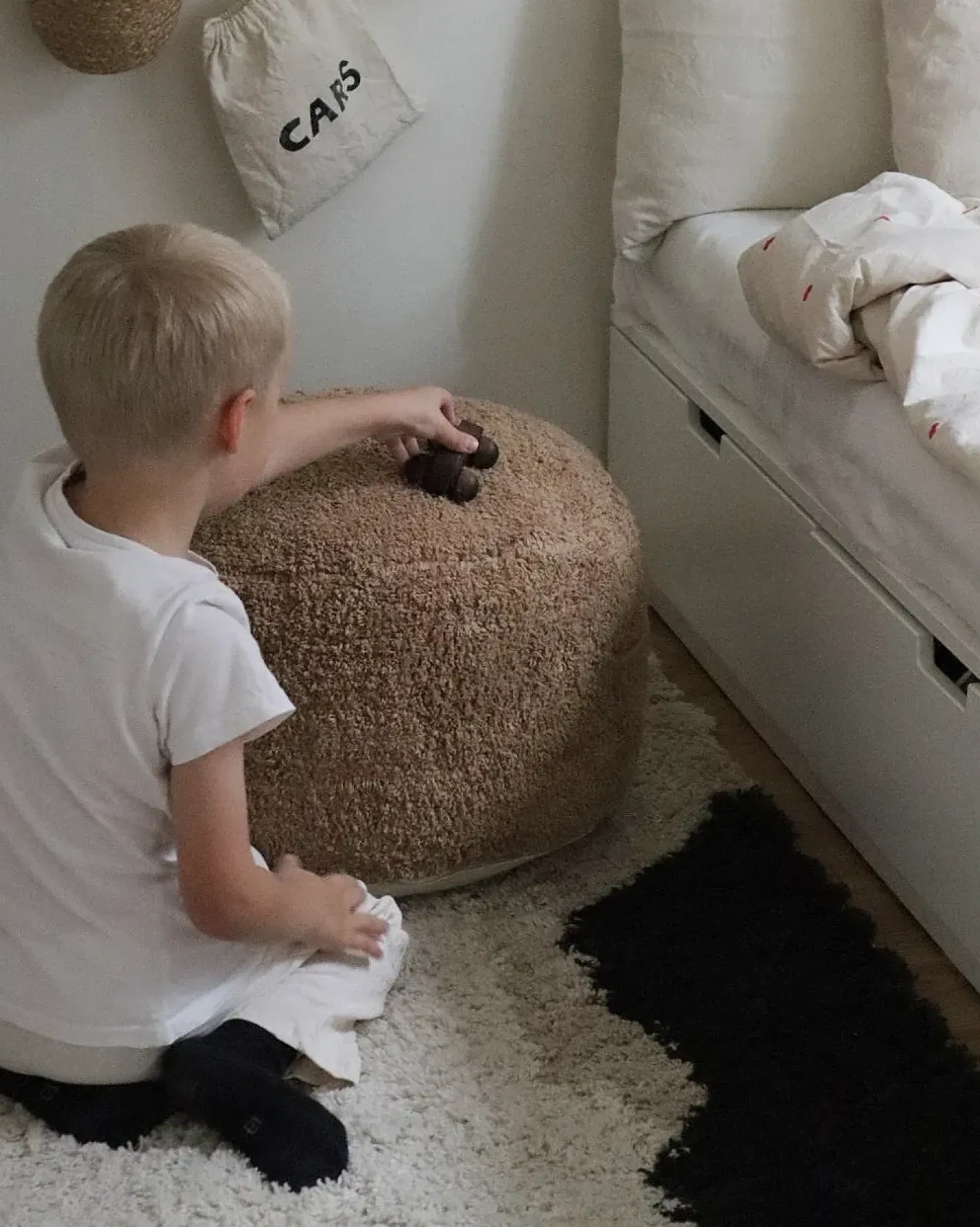 Sale Beliani Pouf KANDHKOT Cotone Marrone
