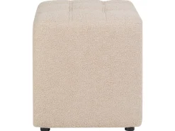 Sale Beliani Pouf KANSAS Bouclé Beige