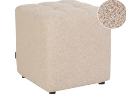 Sale Beliani Pouf KANSAS Bouclé Beige