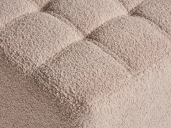 Sale Beliani Pouf KANSAS Bouclé Beige