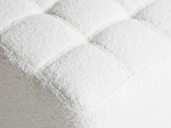 Sale Beliani Pouf KANSAS Bouclé Bianco