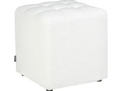 Sale Beliani Pouf KANSAS Bouclé Bianco