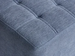 Best Beliani Pouf KANSAS Tessuto Blu