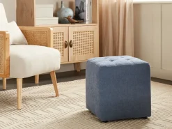 Best Beliani Pouf KANSAS Tessuto Blu