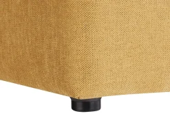 Outlet Beliani Pouf KANSAS Tessuto Giallo