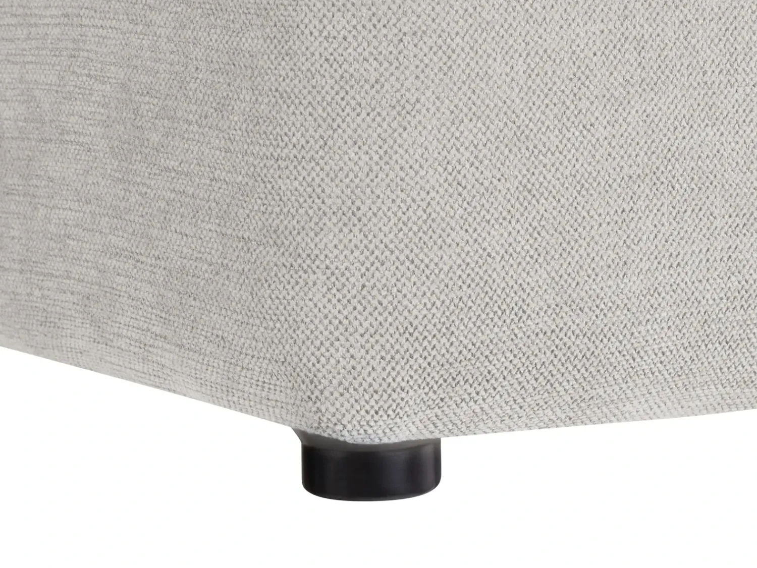 New Beliani Pouf KANSAS Tessuto chiaro Grigio