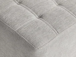 New Beliani Pouf KANSAS Tessuto chiaro Grigio