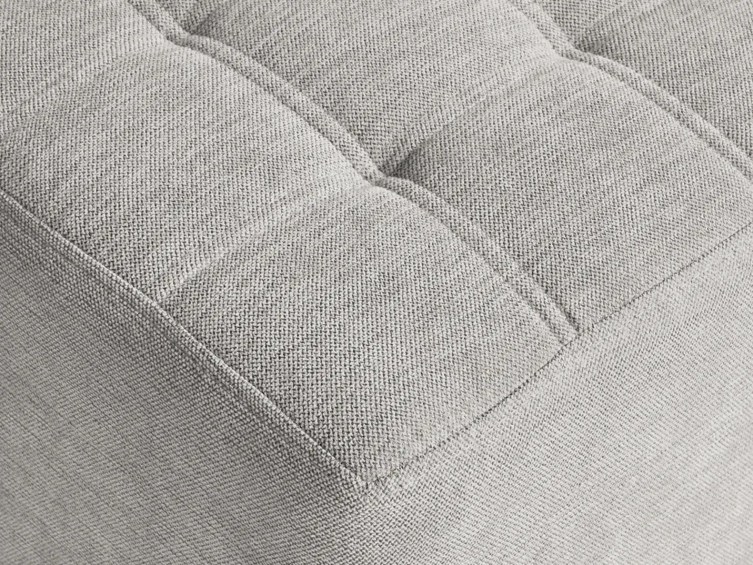 New Beliani Pouf KANSAS Tessuto chiaro Grigio