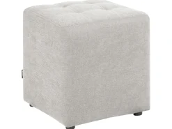 New Beliani Pouf KANSAS Tessuto chiaro Grigio