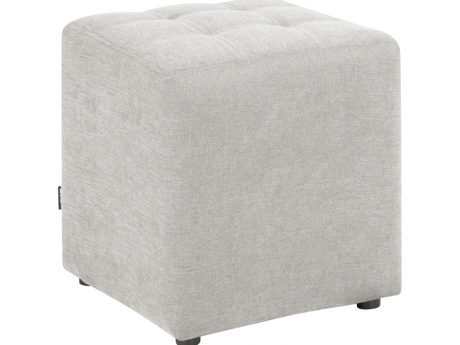 New Beliani Pouf KANSAS Tessuto chiaro Grigio