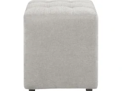New Beliani Pouf KANSAS Tessuto chiaro Grigio