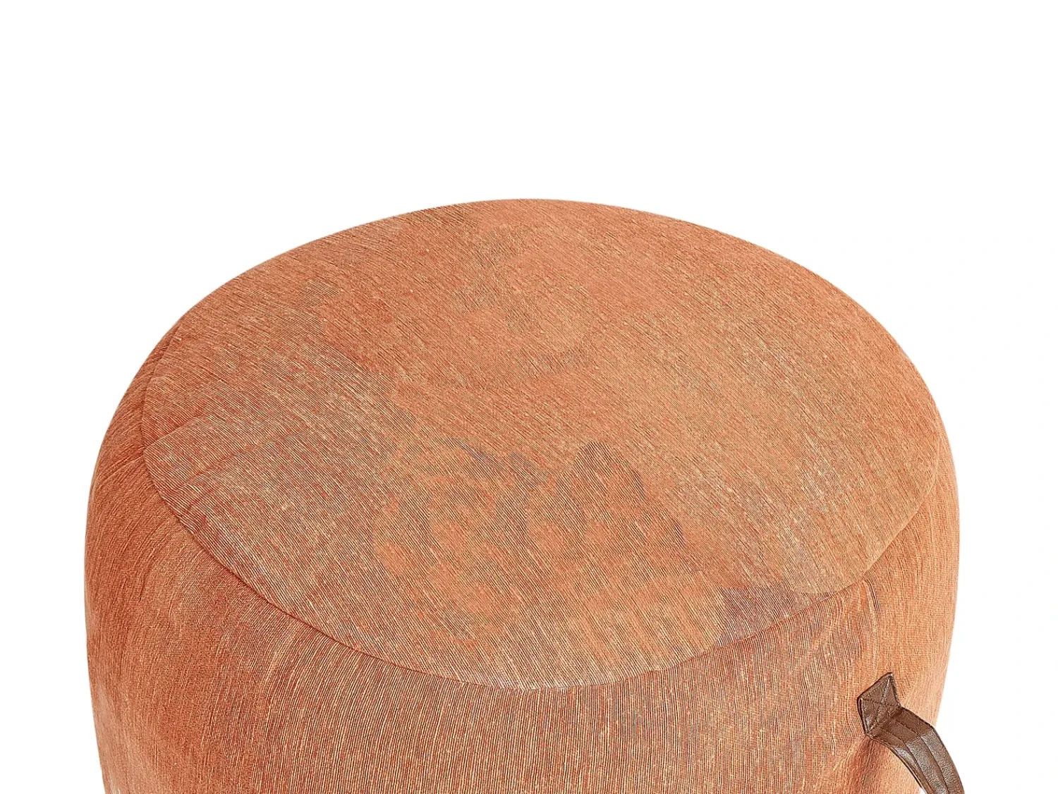 Hot Beliani Pouf KAWAI Cotone Arancione Bianco Arancione