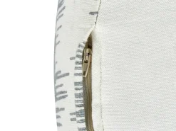 Online Beliani Pouf KAWAI Cotone Grigio Bianco Grigio