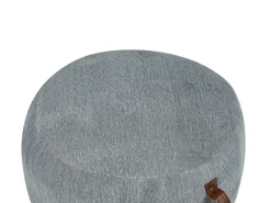 Online Beliani Pouf KAWAI Cotone Grigio Bianco Grigio
