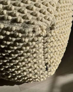 Best Beliani Pouf KINGRI Cotone chiaro Beige