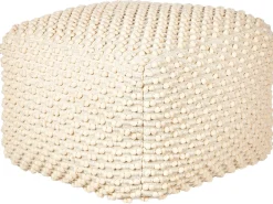 Best Beliani Pouf KINGRI Cotone chiaro Beige