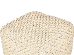 Best Beliani Pouf KINGRI Cotone chiaro Beige