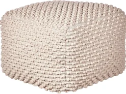 Online Beliani Pouf KINGRI Cotone Tortora Beige