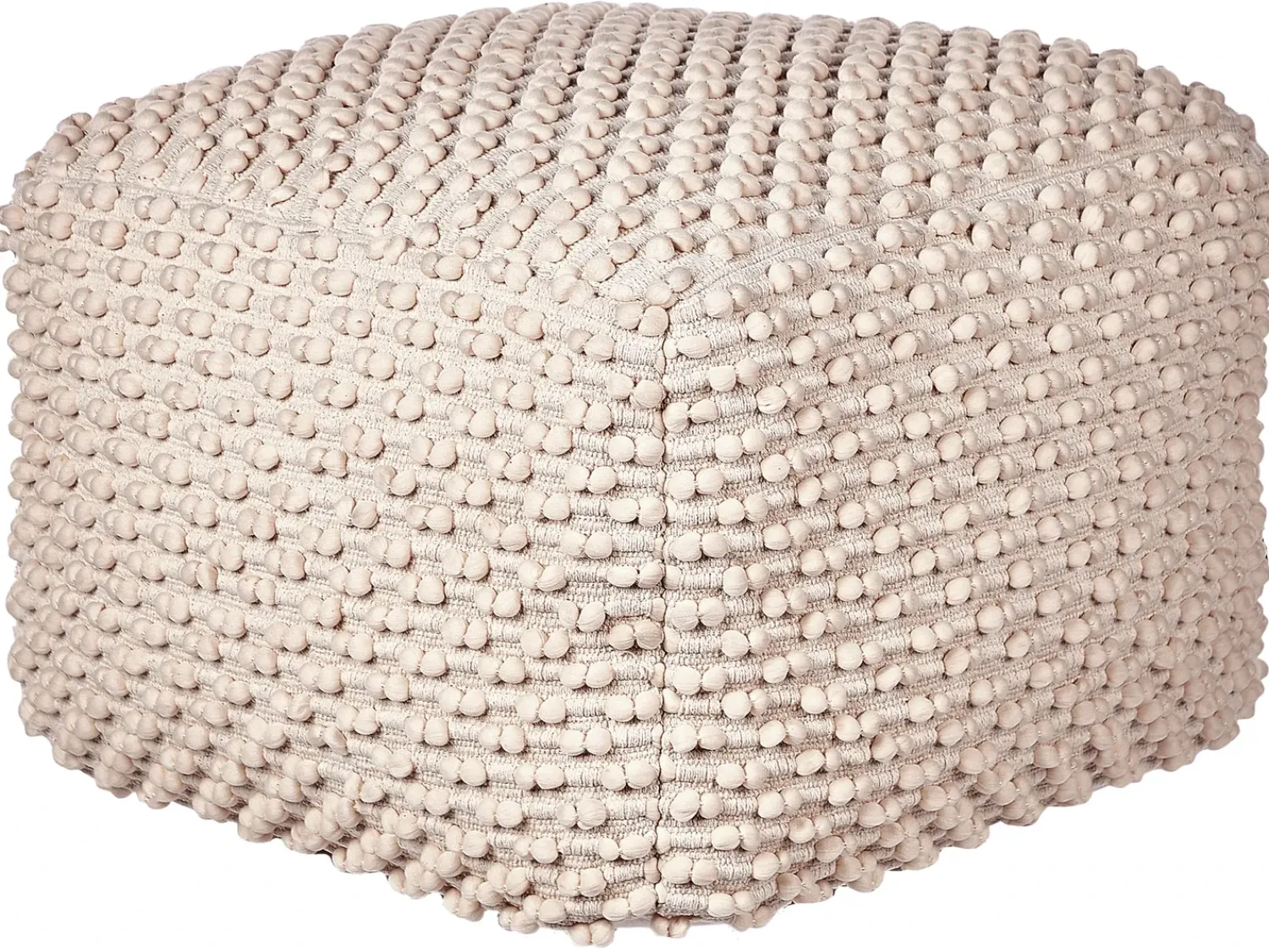 Online Beliani Pouf KINGRI Cotone Tortora Beige