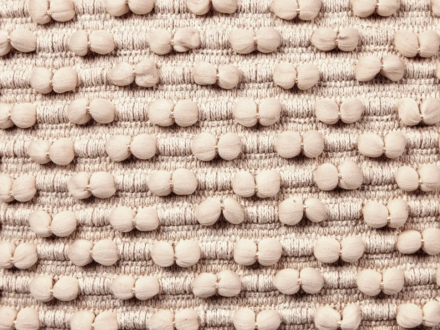 Online Beliani Pouf KINGRI Cotone Tortora Beige