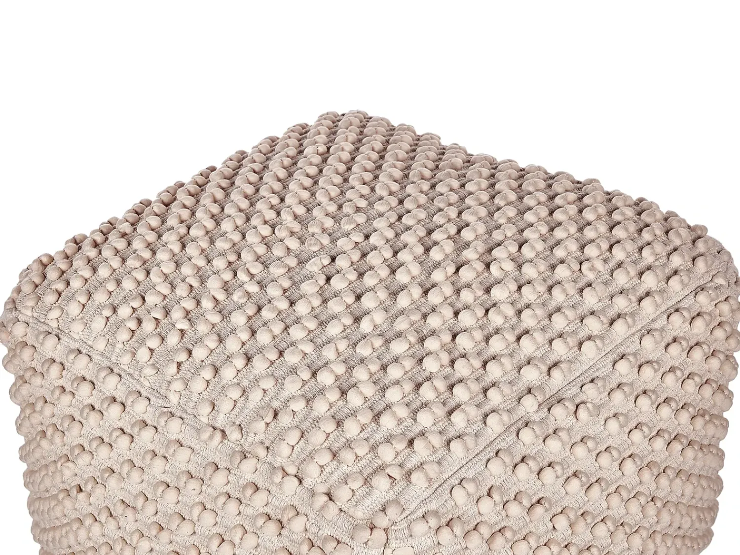 Online Beliani Pouf KINGRI Cotone Tortora Beige
