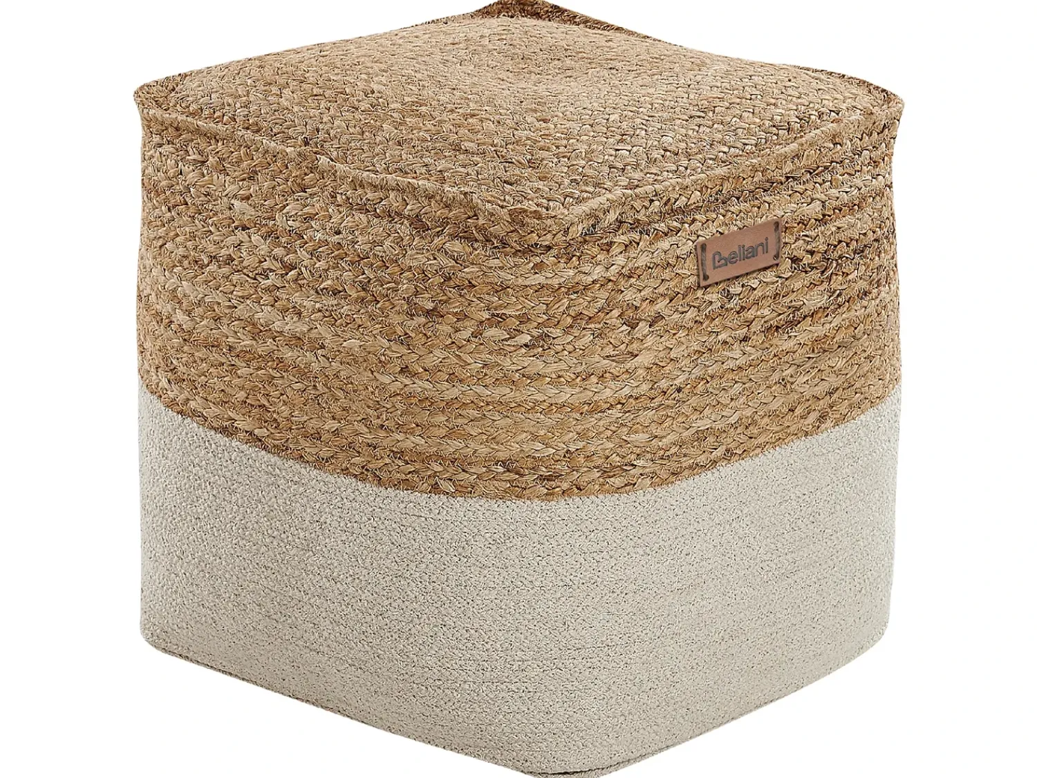 Sale Beliani Pouf KIRAMA Iuta Beige Beige Naturale