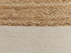 Sale Beliani Pouf KIRAMA Iuta Beige Beige Naturale