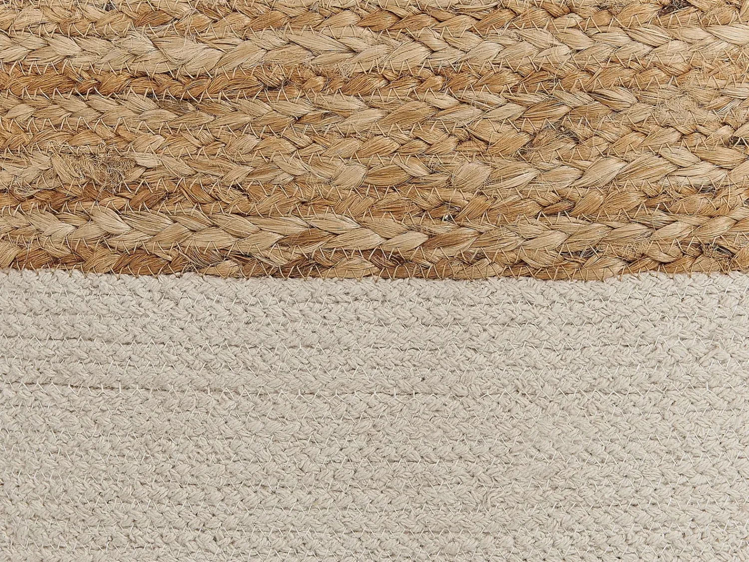 Sale Beliani Pouf KIRAMA Iuta Beige Beige Naturale