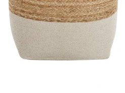 Sale Beliani Pouf KIRAMA Iuta Beige Beige Naturale