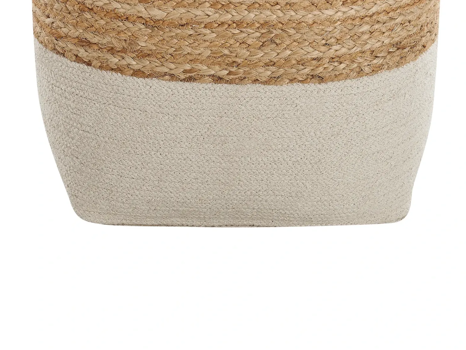 Sale Beliani Pouf KIRAMA Iuta Beige Beige Naturale