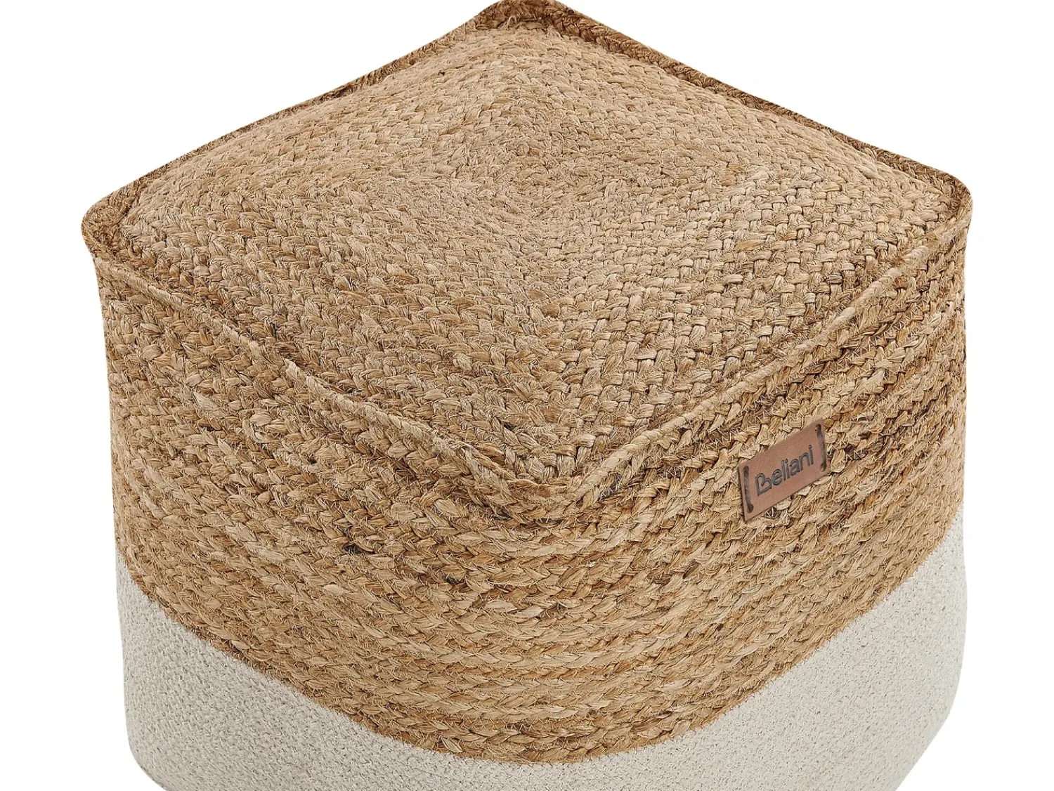 Sale Beliani Pouf KIRAMA Iuta Beige Beige Naturale