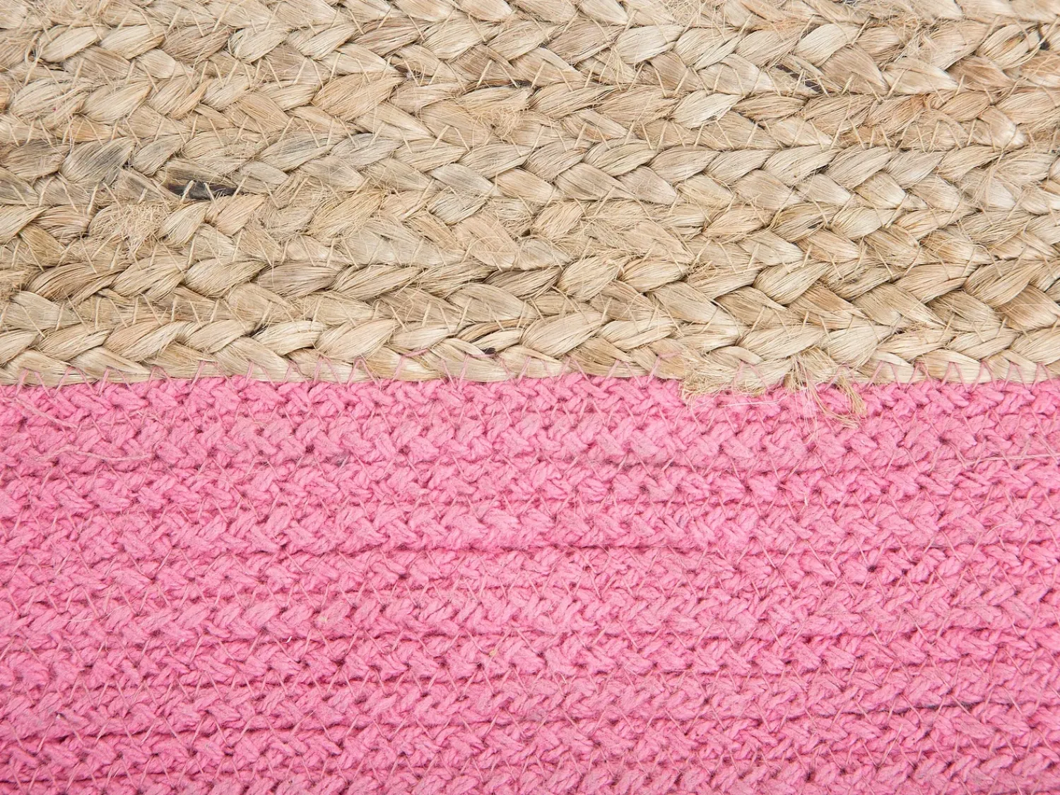 Sale Beliani Pouf KIRAMA Iuta Rosa Beige Rosa